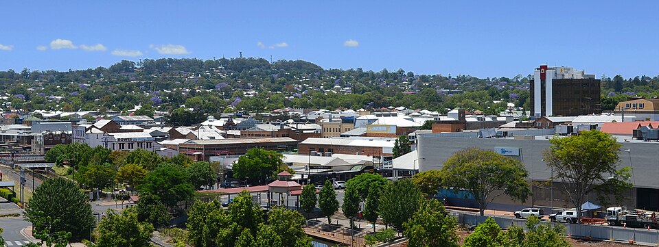 Toowoomba CBD and surrounding suburbs, Queensland
